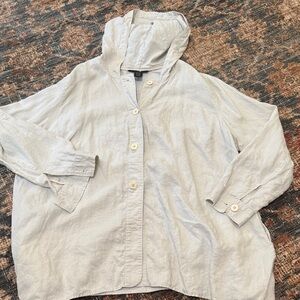 Grace Elements Light Gray Utility Jacket NWOT